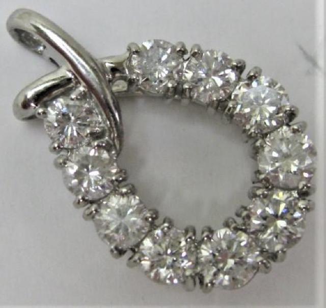 Pt900 v`i y_g Yȃ_C 10 1.00ct  ANZT[/v 