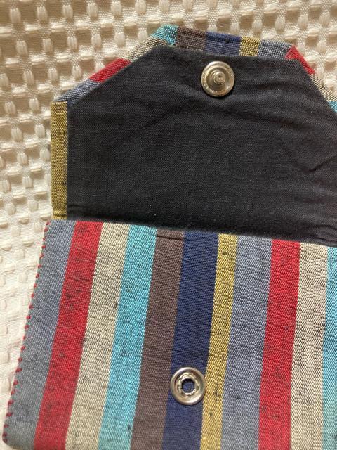 1910.和風縦縞柄カード入れ、小銭入れ < 女性ファッション 1910.和風縦縞柄カード入れ、小銭入れ < 女性ファッションの