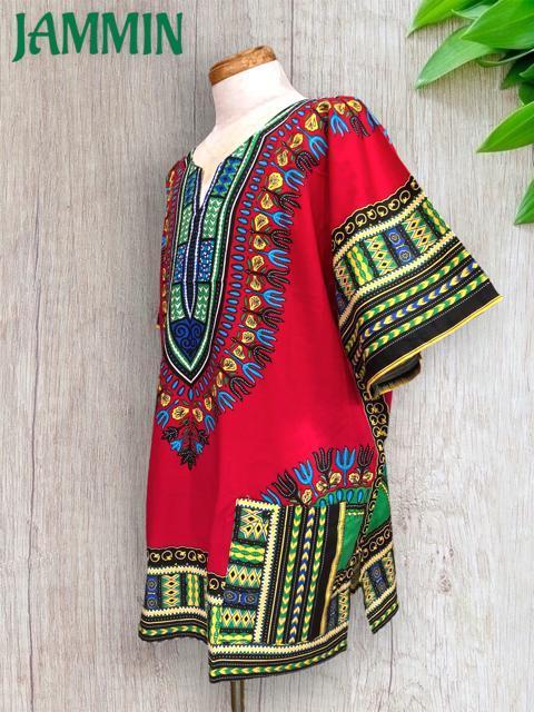 アフリカ民族衣装ダシキ 赤 ダシキ エスニック アジアン ダンス ヒッピー 衣装 < 男性ファッション アフリカ民族衣装ダシキ 赤 ダシキ エスニック アジアン ダンス ヒッピー 衣装 < 男性ファッションの