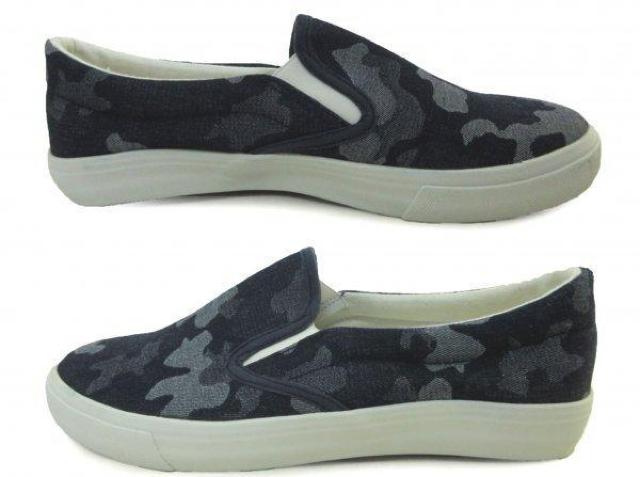 1円~C809新品RUBIKカジュアルスリッポンスニーカーM⇒26a迷彩柄NAVY♂ < 男性ファッション  1円~C809新品RUBIKカジュアルスリッポンスニーカーM⇒26a迷彩柄NAVY♂ < 男性ファッションの
