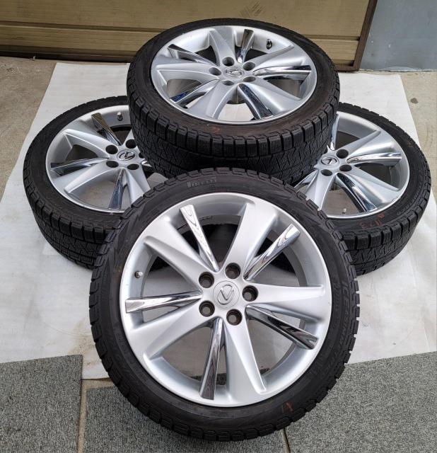 レクサス GS 450h 前期 純正 18インチ8j +45 5穴/114.3スタッドレスタイヤ付き4本セットピレリ ICE ZE < 自動車/バイク レクサス GS 450h 前期 純正 18インチ8j +45 5穴/114.3スタッドレスタイヤ付き4本セットピレリ ICE ZE < 自動車/バイク