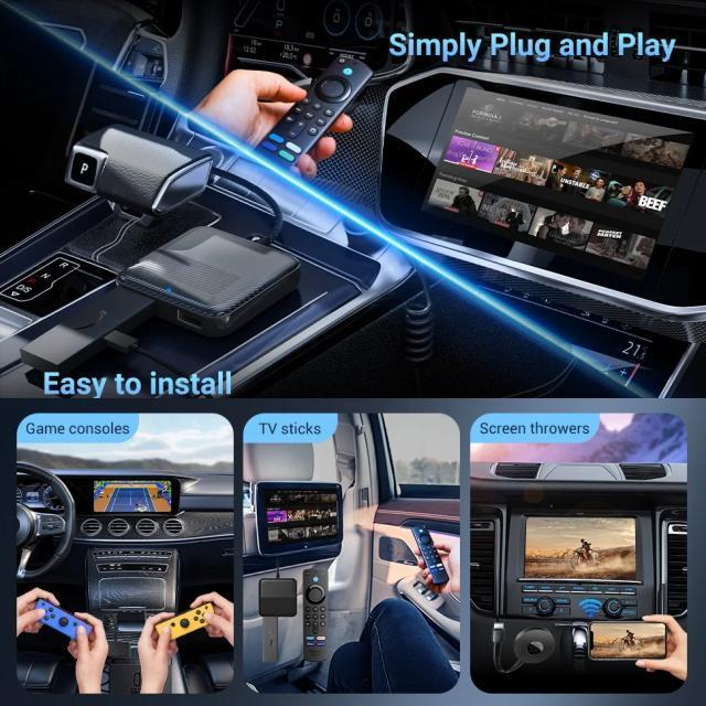 CarPlay対応ディスプレイオーディオ用HDMI入力アダプター 車でYouTubeやNetflix等の動画が見れるゲームもできる < 自動車/バイク CarPlay対応ディスプレイオーディオ用HDMI入力アダプター 車でYouTubeやNetflix等の動画が見れるゲームもできる < 自動車/バイク