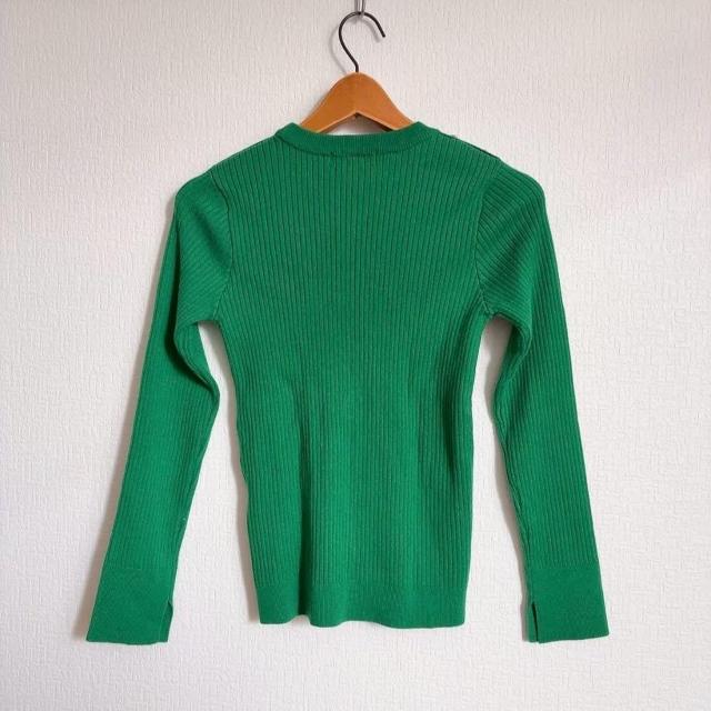 ◆AG by aquagirl/エージーバイアクアガール◆ショルダーボタンリブニット★グリーンS*高見えアイテム♪ < ブランド ◆AG by aquagirl/エージーバイアクアガール◆ショルダーボタンリブニット★グリーンS*高見えアイテム♪ < ブランドの