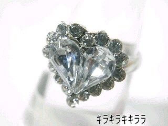 《New》プリンセス★キラキラ・ジュエル*ハートリング/指輪<クリア> < 女性アクセサリー/時計  《New》プリンセス★キラキラ・ジュエル*ハートリング/指輪<クリア>  < 女性アクセサリー/時計の