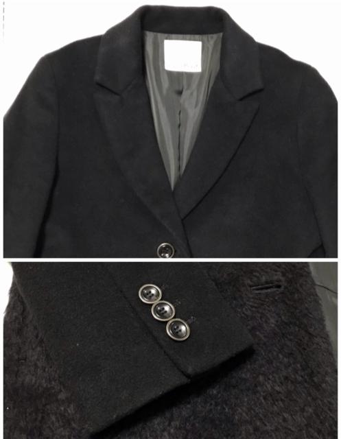 高級チェスターコート〓トロワズィエムチャコ〓切替デザイン黒(M)美品 < 女性ファッション 高級チェスターコート〓トロワズィエムチャコ〓切替デザイン黒(M)美品 < 女性ファッションの