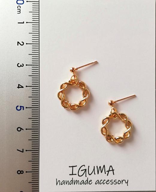 ハンドメイドピアス ゴールドフープ ミニシンプル < 女性ファッション ハンドメイドピアス ゴールドフープ ミニシンプル < 女性ファッションの