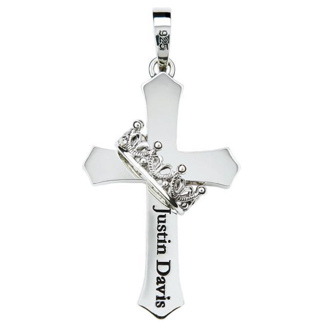 新品◆JUSTIN DAVIS◆CROSS with CROWN PENDANT◆クロスペンダント◆定価61,600円◆ < ブランド  新品◆JUSTIN DAVIS◆CROSS with CROWN PENDANT◆クロスペンダント◆定価61,600円◆ < ブランドの
