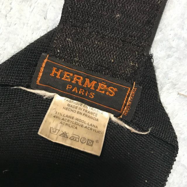 激レア 正規品 エルメス 馬用 肢巻 バンデージ ブラック 4枚セット リメイクにも < ブランド  激レア 正規品 エルメス 馬用 肢巻 バンデージ ブラック 4枚セット リメイクにも < ブランドの