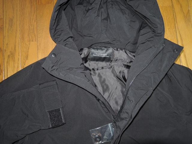 新品 nano・universe ナノユニバース 中綿 パーカー コート ジャケット M 黒 < ブランド  新品 nano・universe ナノユニバース 中綿 パーカー コート ジャケット M 黒 < ブランドの
