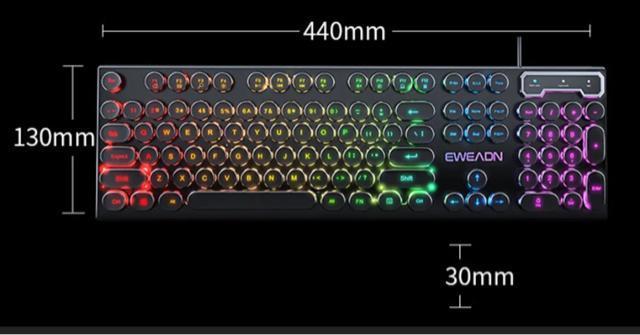 ゲーミングキーボード - メカニカル 104キー キーボード ゲーミング カラフルなバックライト メタルパネル 携帯電話配置 < PC本体/周辺機器  ゲーミングキーボード - メカニカル 104キー キーボード ゲーミング カラフルなバックライト メタルパネル 携帯電話配置 < PC本体/周辺機器の