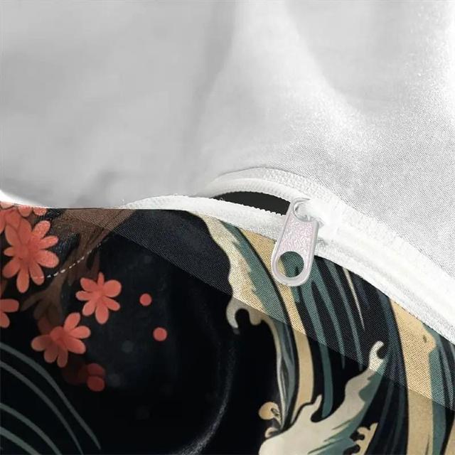 爆ヤス価格2490円★3D ウェーブと桜の花びらの掛け布団カバーセット、ベッドスプレッドキット、ジッパー開閉 180×210cm < インテリア/ライフ  爆ヤス価格2490円★3D ウェーブと桜の花びらの掛け布団カバーセット、ベッドスプレッドキット、ジッパー開閉 180×210cm < インテリア/ライフの