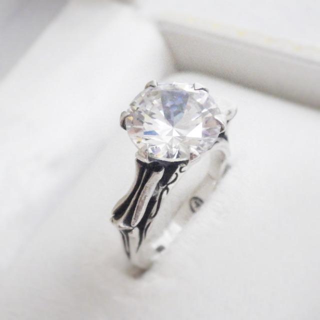 シルバー SILVER ボーン Bone ストーン 燻銀 ゴシック リング < 女性アクセサリー/時計  シルバー SILVER ボーン Bone ストーン 燻銀 ゴシック リング < 女性アクセサリー/時計の
