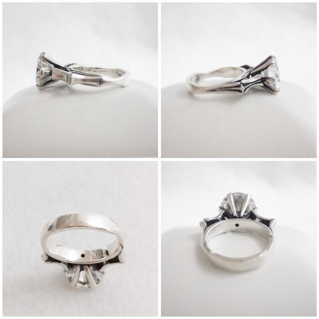 シルバー SILVER ボーン Bone ストーン 燻銀 ゴシック リング < 女性アクセサリー/時計  シルバー SILVER ボーン Bone ストーン 燻銀 ゴシック リング < 女性アクセサリー/時計の