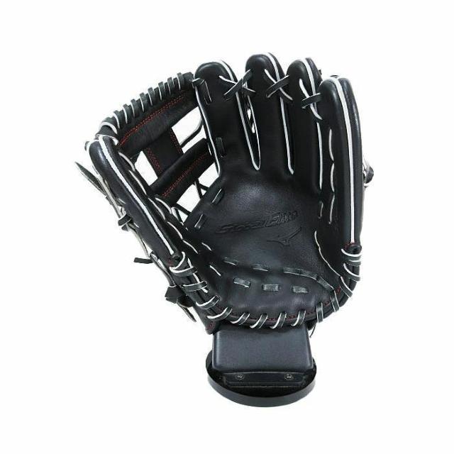 ☆ミズノ 軟式用 一般 グローブ 内野手用 グローバルエリート H Selection02+ 右投げ ブラック グラブ袋付き☆新品 < レジャー/スポーツ  ☆ミズノ 軟式用 一般 グローブ 内野手用 グローバルエリート H Selection02+ 右投げ ブラック グラブ袋付き☆新品 < レジャー/スポーツの