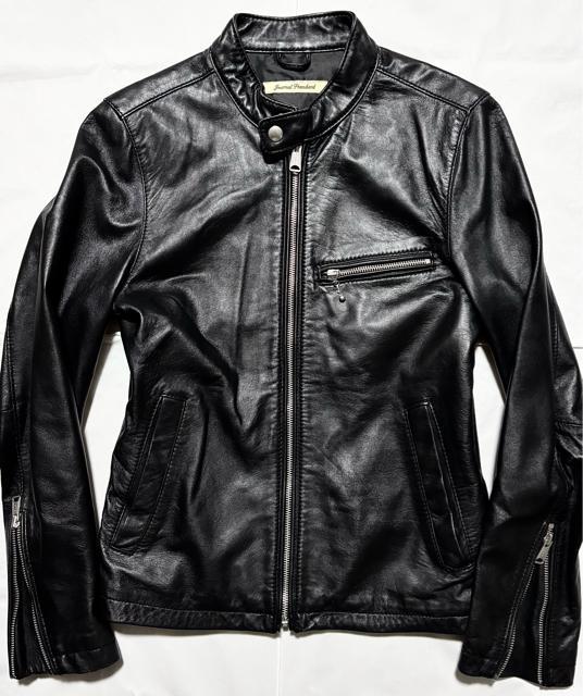 美品 JOURNAL STANDARD ジャーナルスタンダード 定価4万円程 羊革 ラム レザージャケット M シングルライダース < 男性ファッション  美品 JOURNAL STANDARD ジャーナルスタンダード 定価4万円程 羊革 ラム レザージャケット M シングルライダース < 男性ファッションの