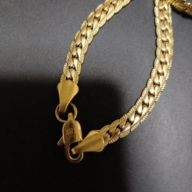 K18ネックレス、ブレスレットセット < 男性アクセサリー/時計 K18ネックレス、ブレスレットセット < 男性アクセサリー/時計の