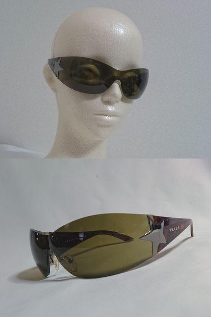 正規新古 hyde着 同型 PRADAプラダ シルバースター×ロゴスポーティー サングラス 茶 シールド1枚レンズ 付属有 < ブランド  正規新古 hyde着 同型 PRADAプラダ シルバースター×ロゴスポーティー サングラス 茶 シールド1枚レンズ 付属有 < ブランドの