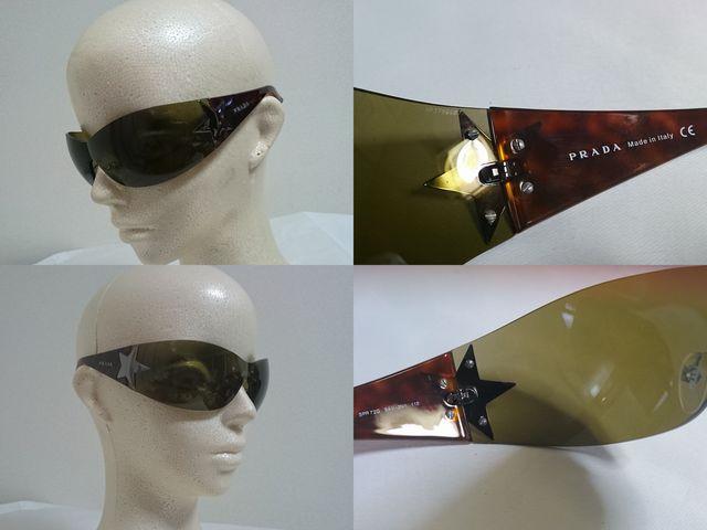 正規新古 hyde着 同型 PRADAプラダ シルバースター×ロゴスポーティー サングラス 茶 シールド1枚レンズ 付属有 < ブランド  正規新古 hyde着 同型 PRADAプラダ シルバースター×ロゴスポーティー サングラス 茶 シールド1枚レンズ 付属有 < ブランドの