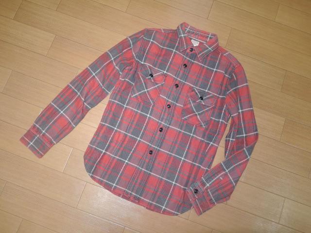COOTIE クーティー チェック ネルシャツ S 赤系 長袖 < ブランド  COOTIE クーティー チェック ネルシャツ S 赤系 長袖 < ブランドの