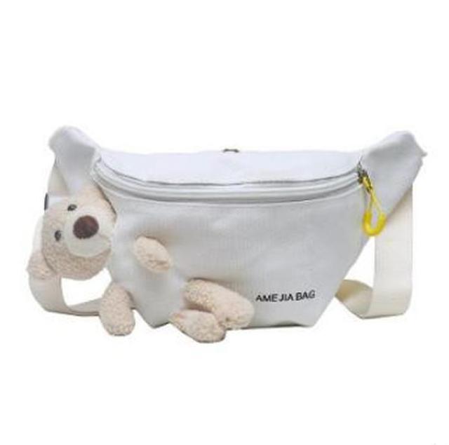 新品■クマさん ボディバッグ ウエストポーチ ショルダーバッグ◆ホワイト < 女性ファッション  新品■クマさん ボディバッグ ウエストポーチ ショルダーバッグ◆ホワイト < 女性ファッションの