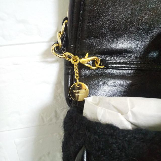 レア★Samantha Thavasa★黒 ツイードチェーンバック2点★正規品 < ブランド  レア★Samantha Thavasa★黒 ツイードチェーンバック2点★正規品 < ブランドの
