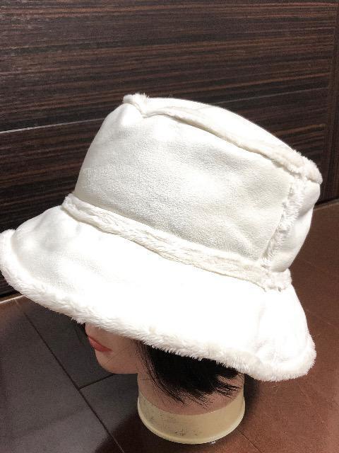 新品〈ホワイトボア〉バケットハット(帽子)レディース < 女性ファッション  新品〈ホワイトボア〉バケットハット(帽子)レディース  < 女性ファッションの