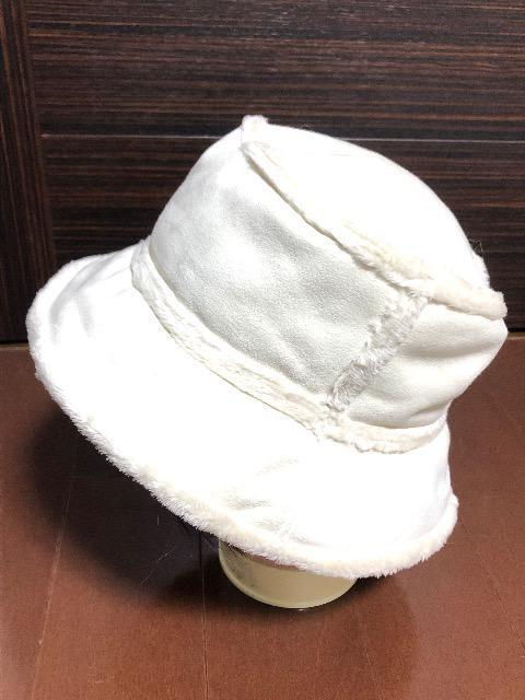 新品〈ホワイトボア〉バケットハット(帽子)レディース < 女性ファッション  新品〈ホワイトボア〉バケットハット(帽子)レディース < 女性ファッションの