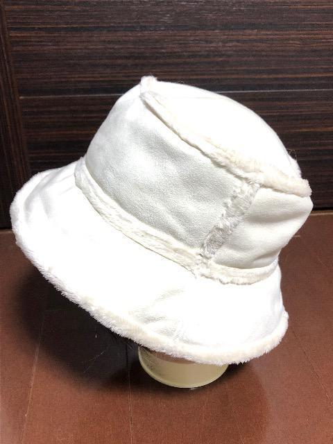 新品〈ホワイトボア〉バケットハット(帽子)レディース < 女性ファッション  新品〈ホワイトボア〉バケットハット(帽子)レディース < 女性ファッションの