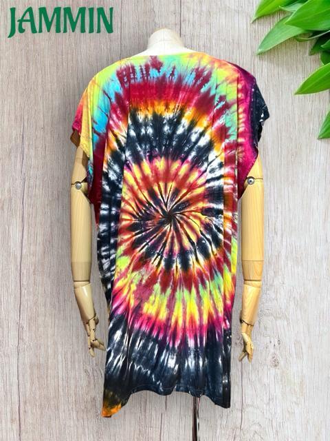 ぐるぐるタイダイチュニック アジアン エスニック ヒッピー サイケ フェス 個性派 < 女性ファッション ぐるぐるタイダイチュニック アジアン エスニック ヒッピー サイケ フェス 個性派 < 女性ファッションの