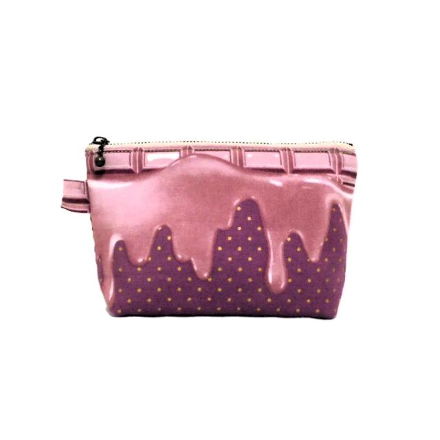 【16p幅】◆とろけるチョコレート【ストロベリー】◆ファスナーポーチ < 女性ファッション 【16p幅】◆とろけるチョコレート【ストロベリー】◆ファスナーポーチ < 女性ファッションの