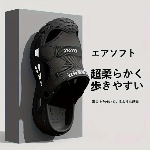 超お買得1790円★メンズ オールシーズン EVA スリッポンサンダル 軽量滑り止めビーチシューズ 26.5cm ニューブラック < 男性ファッション 超お買得1790円★メンズ オールシーズン EVA スリッポンサンダル 軽量滑り止めビーチシューズ 26.5cm ニューブラック < 男性ファッションの