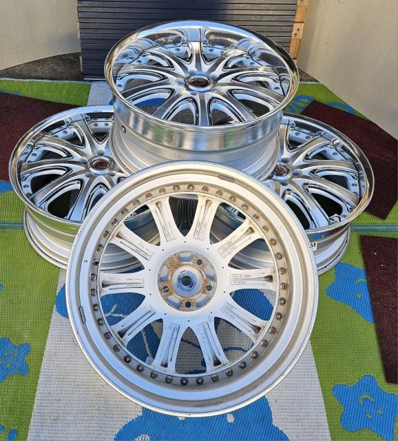 �y���i] CRIMSON  CLUB LINEA�A���~�z�C�[�� 20�C���` 8.5J 9.5J 5�� PCD114.3 +28 �� ������/�o�C�N