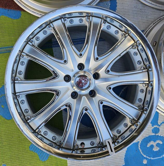 �y���i] CRIMSON  CLUB LINEA�A���~�z�C�[�� 20�C���` 8.5J 9.5J 5�� PCD114.3 +28 �� ������/�o�C�N