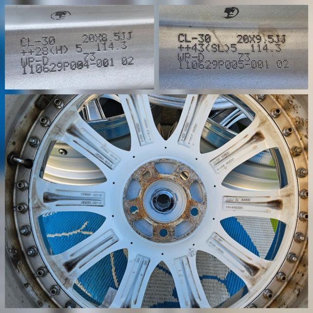 �y���i] CRIMSON  CLUB LINEA�A���~�z�C�[�� 20�C���` 8.5J 9.5J 5�� PCD114.3 +28 �� ������/�o�C�N