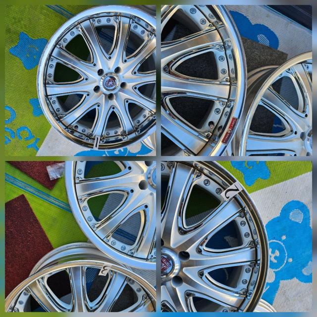 �y���i] CRIMSON  CLUB LINEA�A���~�z�C�[�� 20�C���` 8.5J 9.5J 5�� PCD114.3 +28 �� ������/�o�C�N