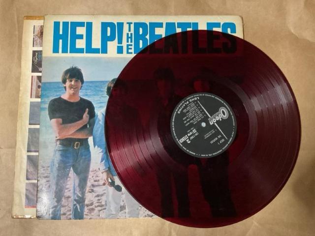 �r�[�g���Y HELP! ODEON �Ԕ� LP���R�[�h OP-7387 STEREO Beatles �w���v! ���{�� �� CD/DVD/�r�f�I�� 