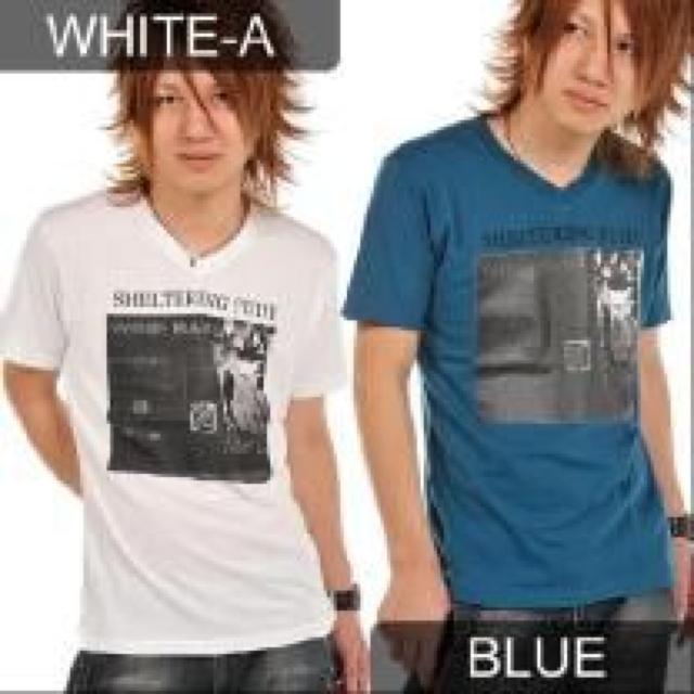 カジュアル♪BARフォトプリントTシャツ ブルー < 男性ファッション カジュアル♪BARフォトプリントTシャツ ブルー < 男性ファッションの