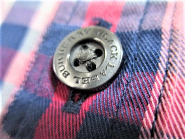 ☆バーバリーブラックレーベル ホース刺繍 チェック柄 シャツ 長袖/メンズ/2 < ブランド  ☆バーバリーブラックレーベル ホース刺繍 チェック柄 シャツ 長袖/メンズ/2 < ブランドの