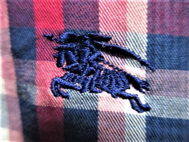 ☆バーバリーブラックレーベル ホース刺繍 チェック柄 シャツ 長袖/メンズ/2 < ブランド  ☆バーバリーブラックレーベル ホース刺繍 チェック柄 シャツ 長袖/メンズ/2 < ブランドの