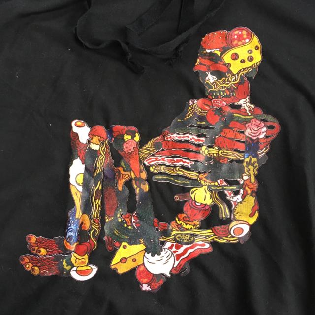 フードスカル柄オーバーサイズバルーンパーカープルオーバー < 女性ファッション フードスカル柄オーバーサイズバルーンパーカープルオーバー < 女性ファッションの