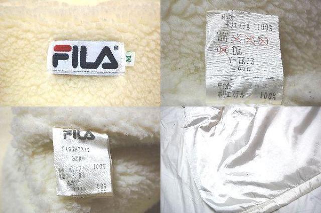 ◆フィラ FILA コート USED Mサイズ < 男性ファッション  ◆フィラ FILA コート USED Mサイズ < 男性ファッションの