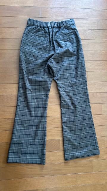 アースミュージックアンドエコロジー 美人シルエットパンツ グレンチェック ストレートパンツ M < ブランド  アースミュージックアンドエコロジー 美人シルエットパンツ グレンチェック ストレートパンツ M < ブランドの
