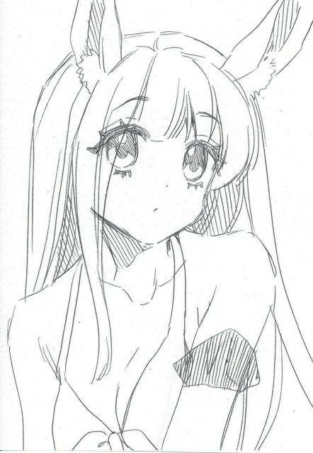 B7サイズ 送料110円 自作イラスト 手描きイラスト オリジナル 女の子 かわいい ラフ画 < アニメ/コミック/キャラクター B7サイズ 送料110円 自作イラスト 手描きイラスト オリジナル 女の子 かわいい ラフ画 < アニメ/コミック/キャラクターの