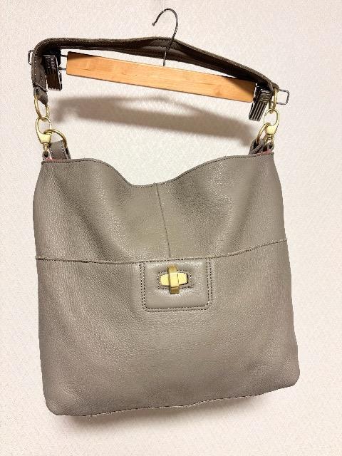 Beaure ビュレ 2 WAY ショルダーバッグ グレージュ 本革 < 女性ファッション Beaure ビュレ 2 WAY ショルダーバッグ グレージュ 本革 < 女性ファッションの