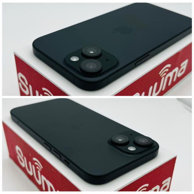 B 87% iPhone 15 128 GB SIM�t���[ �u���b�N �{�� �� �Ɠd/AV�� 