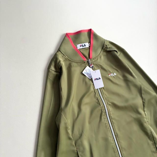 新品◆FILA◆UVカット、花粉付着防止◆サテンドロストブルゾン◆薄手◆春夏◆M < ブランド 新品◆FILA◆UVカット、花粉付着防止◆サテンドロストブルゾン◆薄手◆春夏◆M < ブランドの