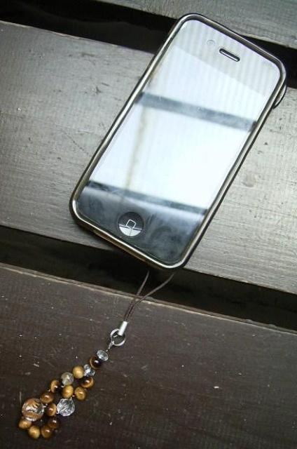 金龍彫水晶xタイガーアイxルチルクォーツストラップ < 家電/AV  金龍彫水晶xタイガーアイxルチルクォーツストラップ < 家電/AVの