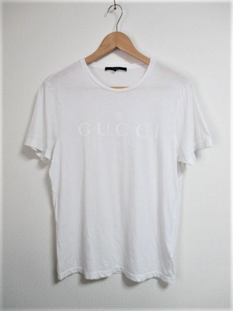 ☆GUCCI グッチ ロゴ Tシャツ/メンズ/S☆大人気モデル☆ホワイト < ブランド  ☆GUCCI グッチ ロゴ Tシャツ/メンズ/S☆大人気モデル☆ホワイト  < ブランドの