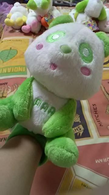 AAA・え〜パンダ・肩のり ぬいぐるみ・緑 浦田 < タレントグッズ AAA・え〜パンダ・肩のり ぬいぐるみ・緑 浦田 < タレントグッズの