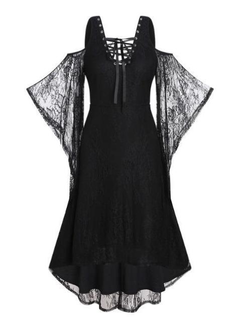 新品大きいサイズ(3L〜)4L ゴシック総レースドレスワンピース < 女性ファッション  新品大きいサイズ(3L〜)4L ゴシック総レースドレスワンピース  < 女性ファッションの